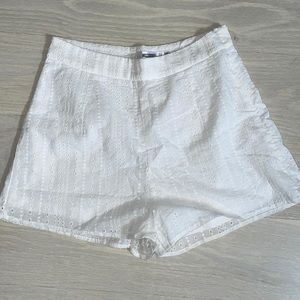 Missguided white shorts